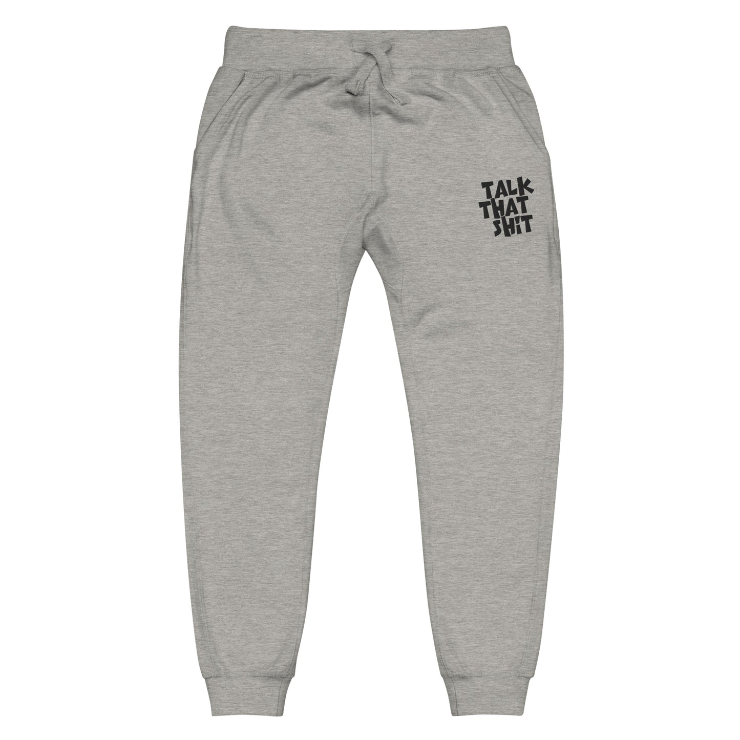 Say Word (Talk That Shxt) Fleece Sweatpants (Unisex) - Grey