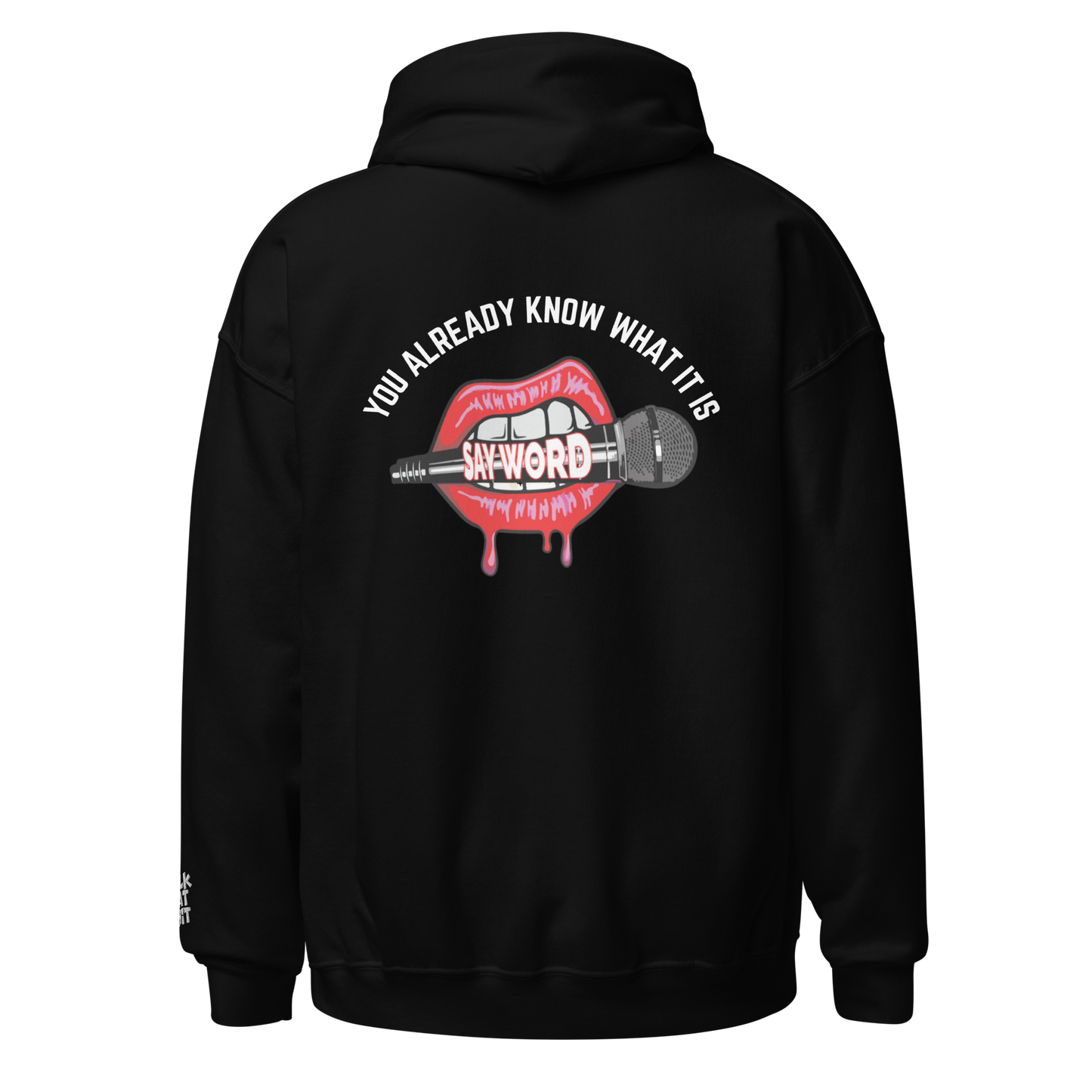 Say Word Original Hoodie (Unisex) - Black